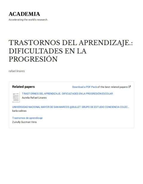 Protegido: Trastornos del aprendizaje, dificultades en la progresión